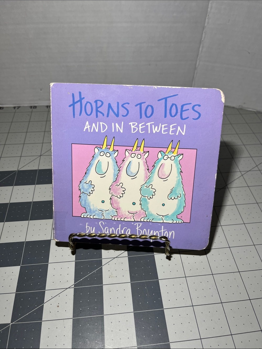 Horns to Toes and In Between - Purple Kids Board Book by